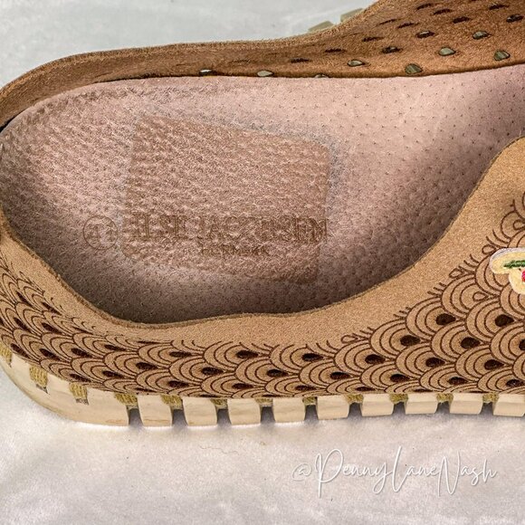 Ilse Jacobsen Perforated Tulip Slip-On Shoes Floral Appliqué EU 41 US 10.5-11 - Picture 8 of 11